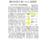 2024年6月20日朝日新聞『世界で急増する難民申請者 欧州を悩ますコスト、日本は予算乏しく』で弊団体が取材